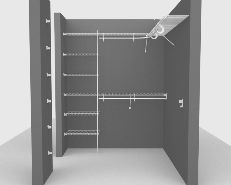 Fixed Mount Package 4 - All Purpose Shelving with SuperSlide up to 1.8m/ 6ft square